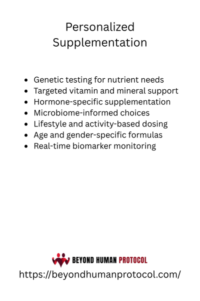 Personalized Supplementation with Bullet Points