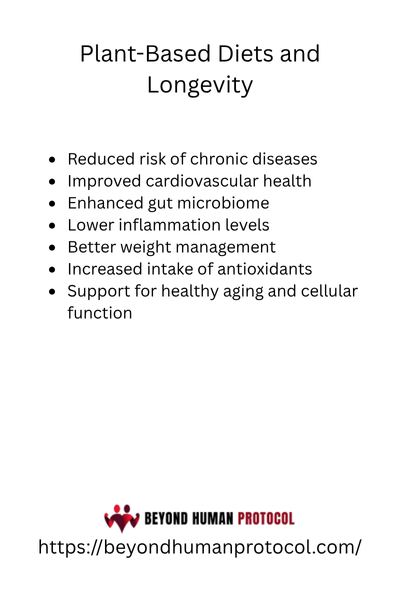 Plant-Based Diet and Longevity with Bullet Points
