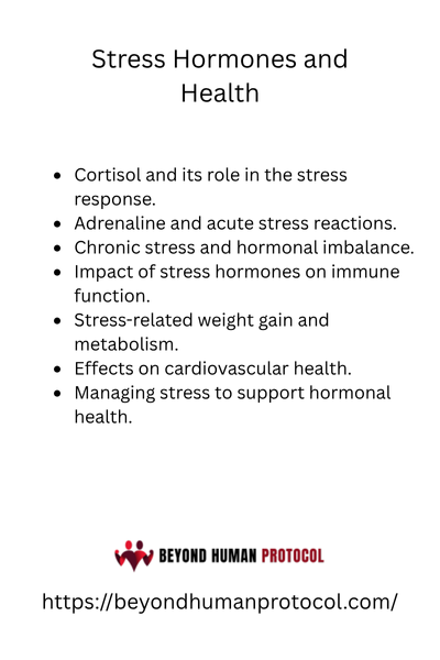 Stress Hormones and Health with Bullet Points