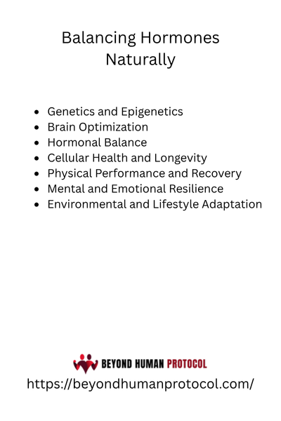 Balancing Hormones Naturally with Bullet Points