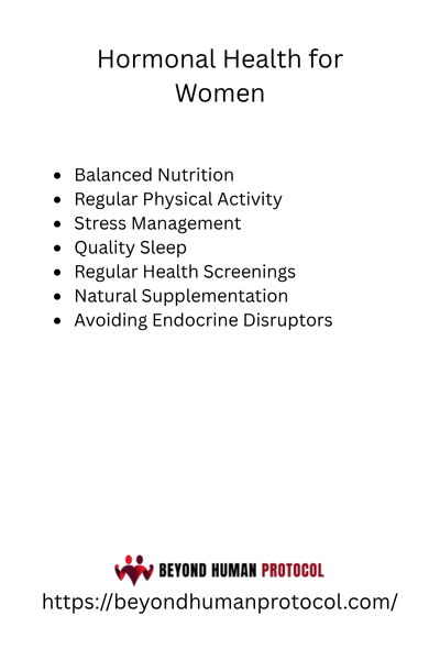 Hormonal Health for Women with Bullet Points
