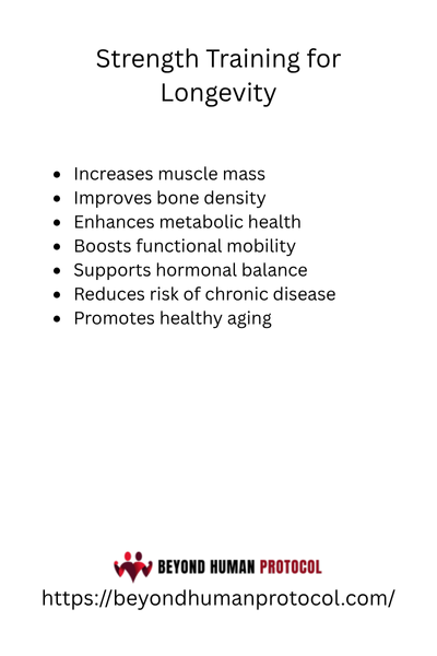 Strength Training for Longevity with Bullet Points