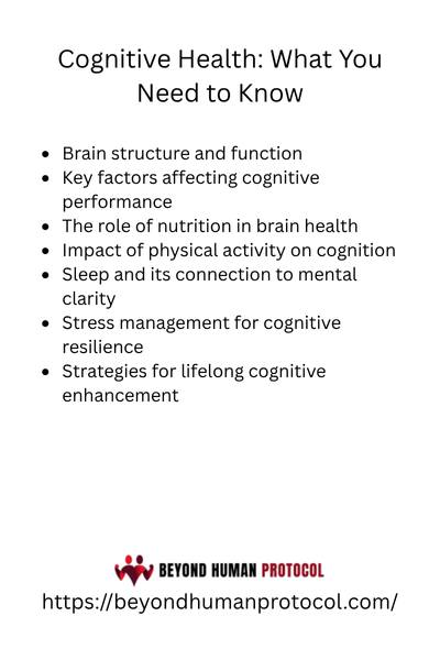 Cognitive Health: What You Need to Know with Bullet Points