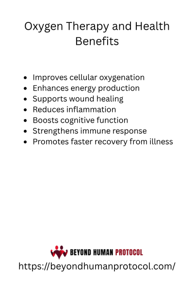Oxygen Therapy and Health Benefits with Bullet Points