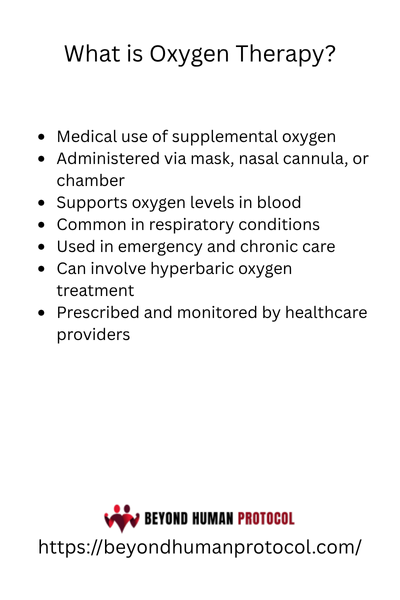 What is Oxygen Therapy with Bullet Points