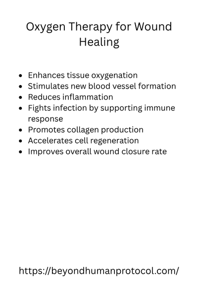 Oxygen Therapy for Wound Healing with Bullet Points