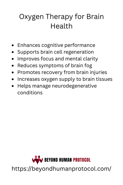 Oxygen Therapy for Brain Health with Bullet Points
