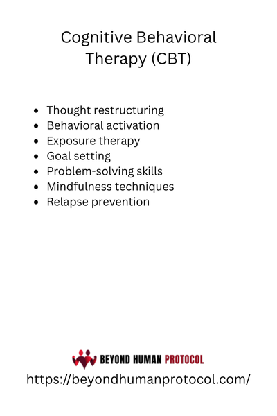 Cognitive Behavioral Therapy (CBT) with Bullet Points
