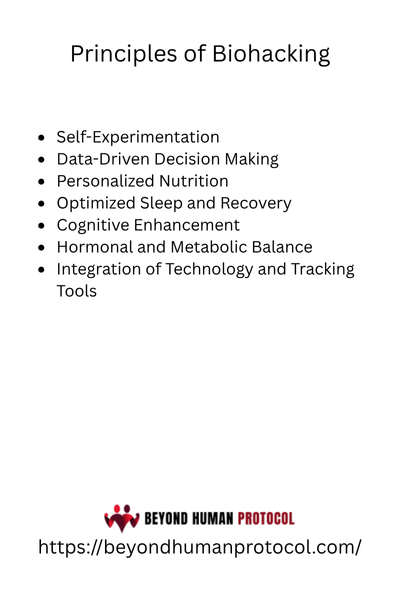Principles of Biohacking with Bullet Points